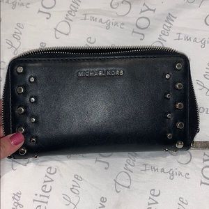 MK studded wallet